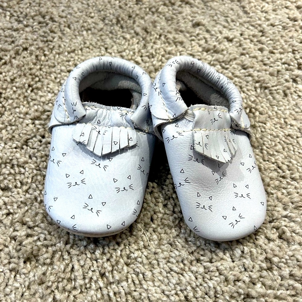 Gray Kids Slip-on Moccasins